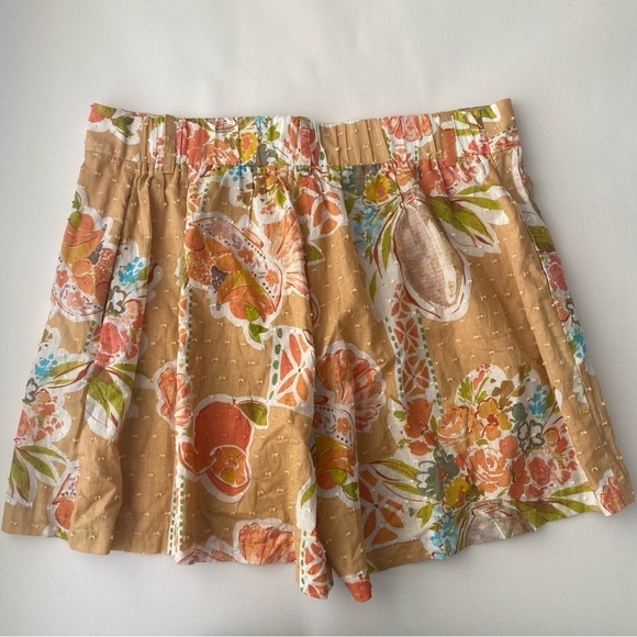 NWT Girl and the Sun Shorts 100% Cotton Floral Tropical Print Size XL - Picture 4 of 10